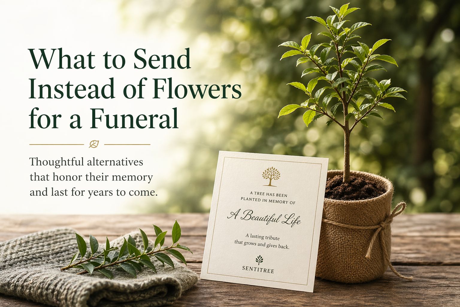 What to Send Instead of Flowers for a Funeral