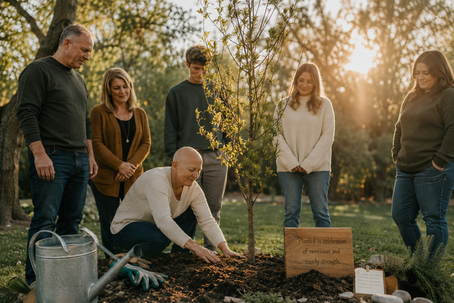 Planting a Tree to Mark Cancer Remission