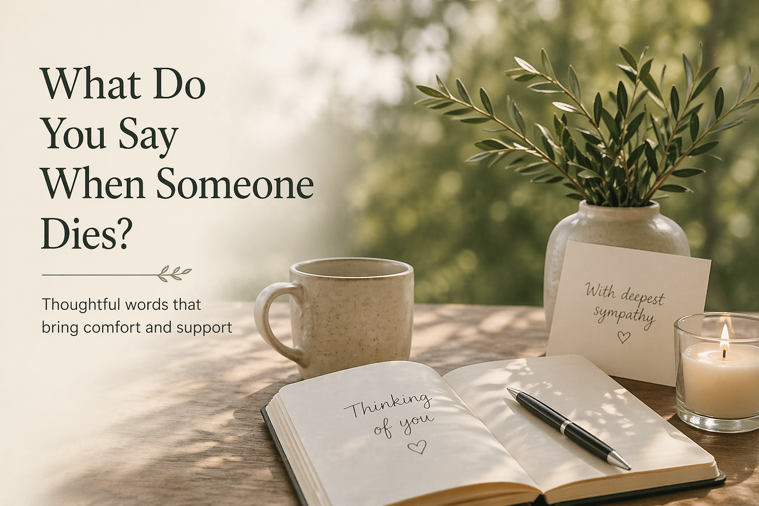 What Do You Say When Someone Dies?
